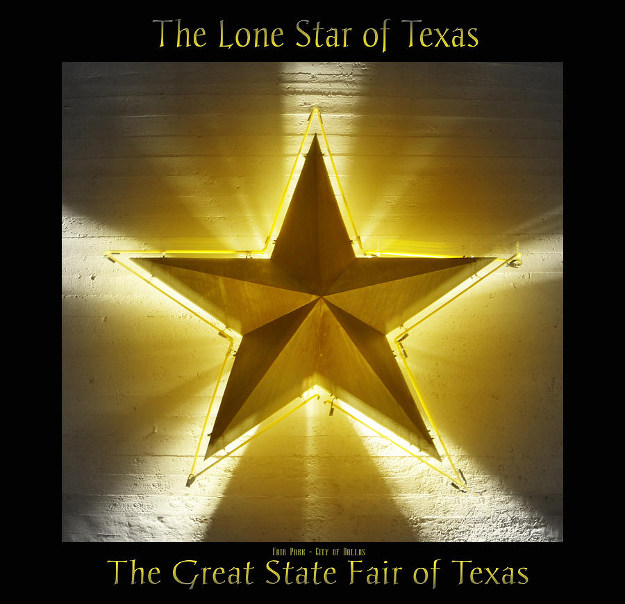 The Lone Star of Texas Photograph by Robert J Sadler