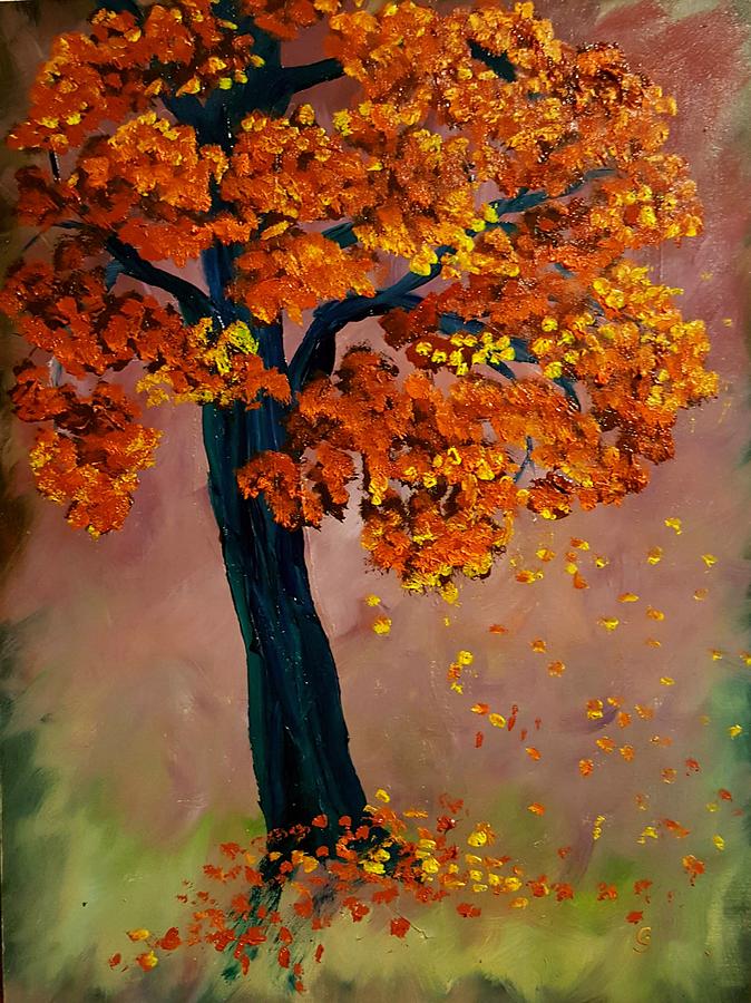 The Lone Tree          62 Painting by Cheryl Nancy Ann Gordon