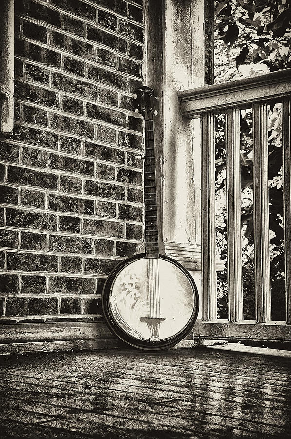 Music Photograph - The Lonely Banjo by Bill Cannon