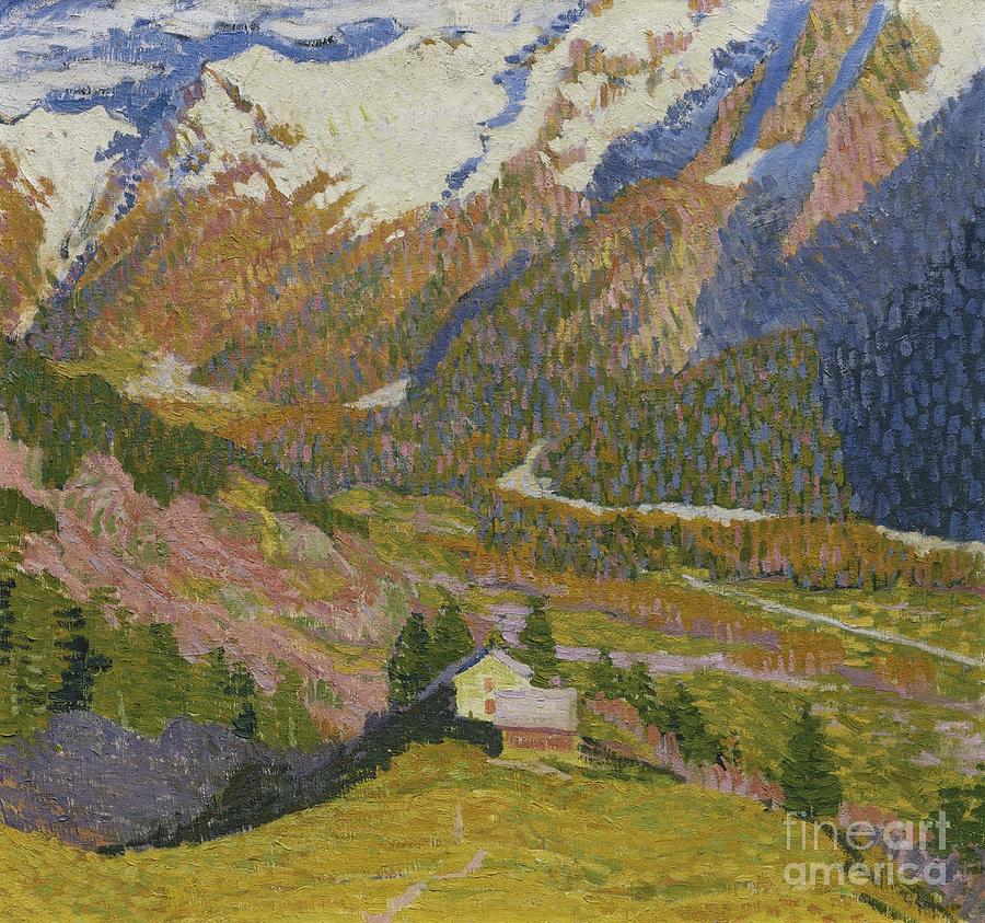 The Lonely Berghof Painting by Celestial Images