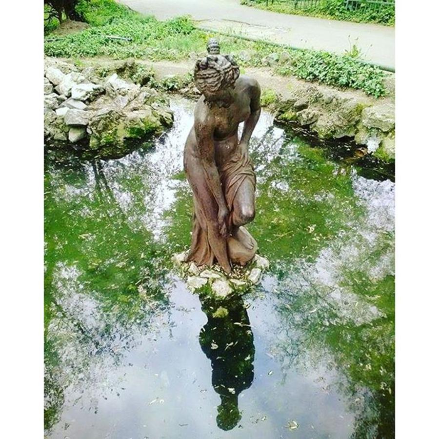 Nature Photograph - The Lonely Maid statue artwork by Daniela Elena Vilcea