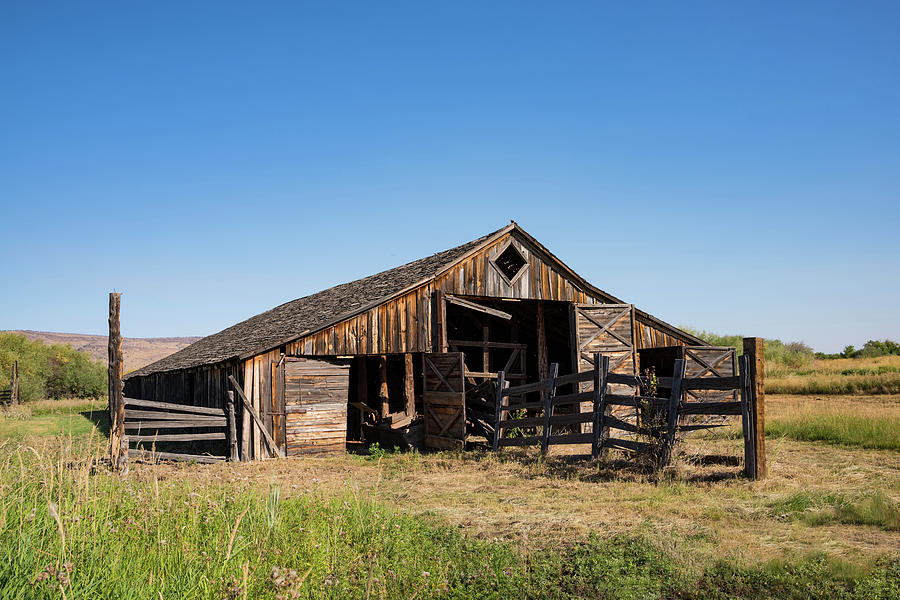The Long Barn Photograph by Steven Clark