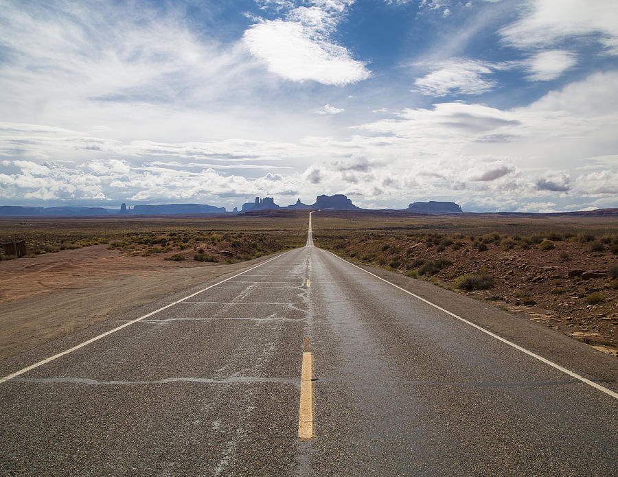 Arizona Photograph - The Long Road by Stuart Gregory