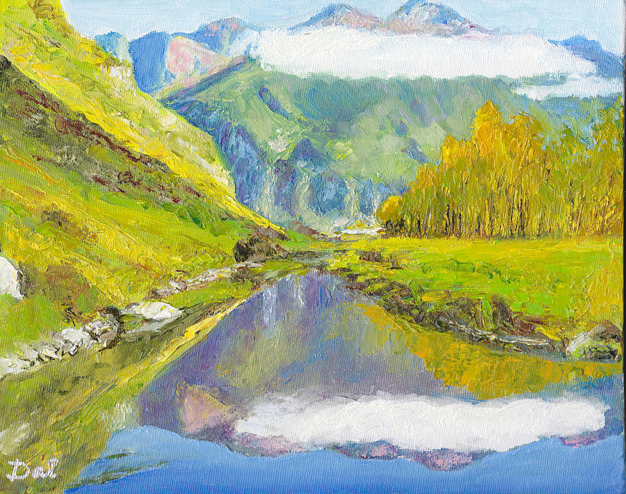 The Long White Cloud on Mount Aspiring Fiordland NZ Painting by Dai Wynn