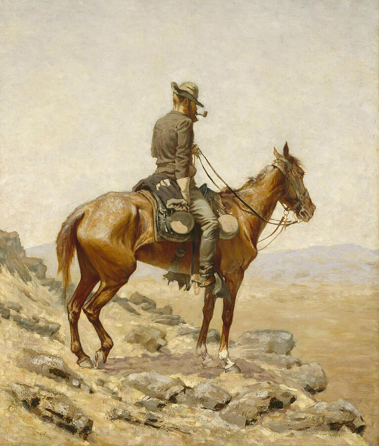 The Lookout #4 Painting by Frederic Remington