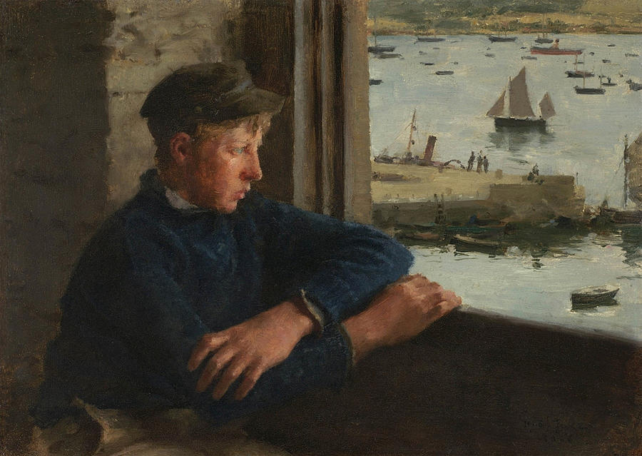 The Lookout Painting by Henry Scott Tuke