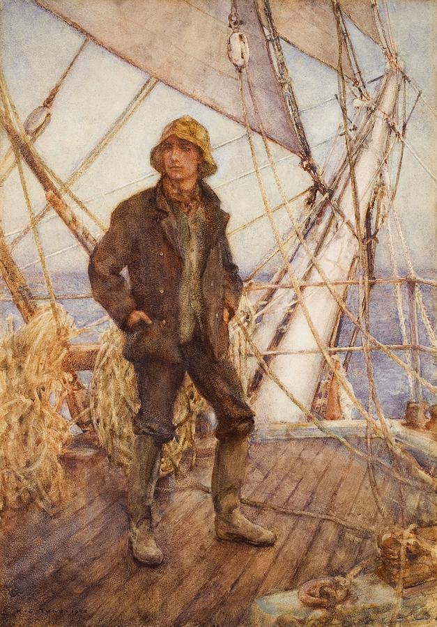 The Lookout Man  Painting by Henry Scott Tuke