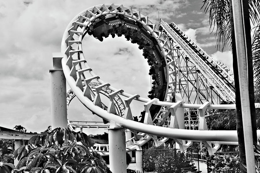 The Loop Black and White Photograph by Douglas Barnard