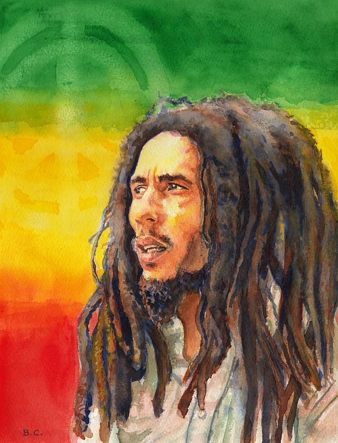 Bob Marley Painting - The Lord Of Peace Bob Marley by Brian Child
