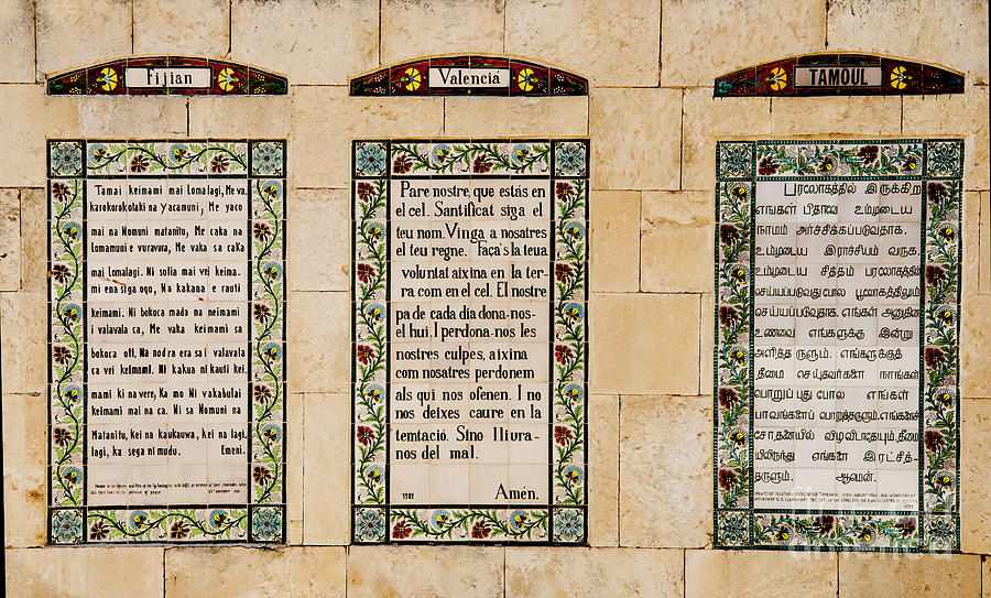 The Lords Prayer in all Languages Photograph by Mae Wertz