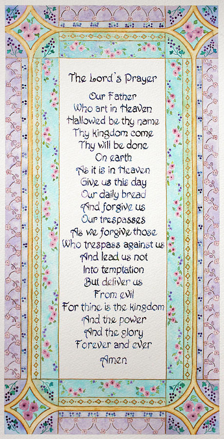 The Lords Prayer Painting by Lisa Vincent