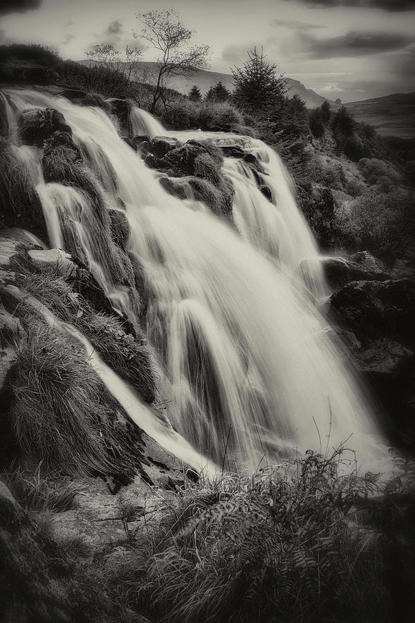 Nature Photograph - The Loup of Fintry in Black and White by Jeremy Lavender Photography