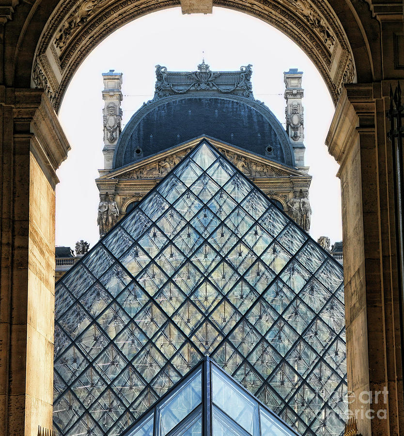 The Louvre Abstract Color  Photograph by Chuck Kuhn