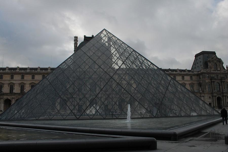 The Louvre Photograph - The Louvre and I.M. Pei by Christopher J Kirby