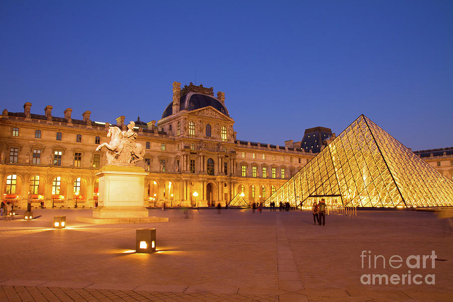 The Louvre at Night Photograph by Anastasy Yarmolovich