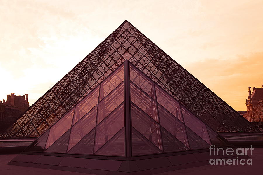 The Louvre Digital Effect  Photograph by Chuck Kuhn