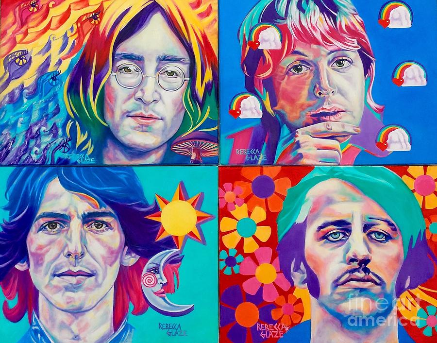 The Beatles Painting - Come Together by Rebecca Glaze
