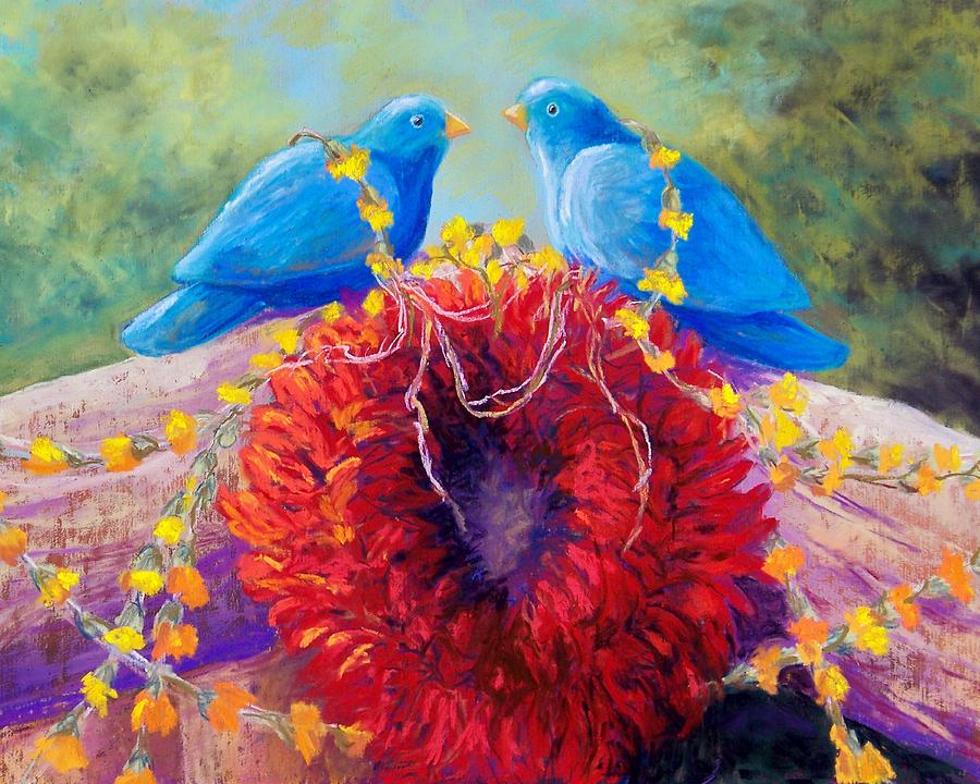 The Lovebirds Pastel by Candy Mayer