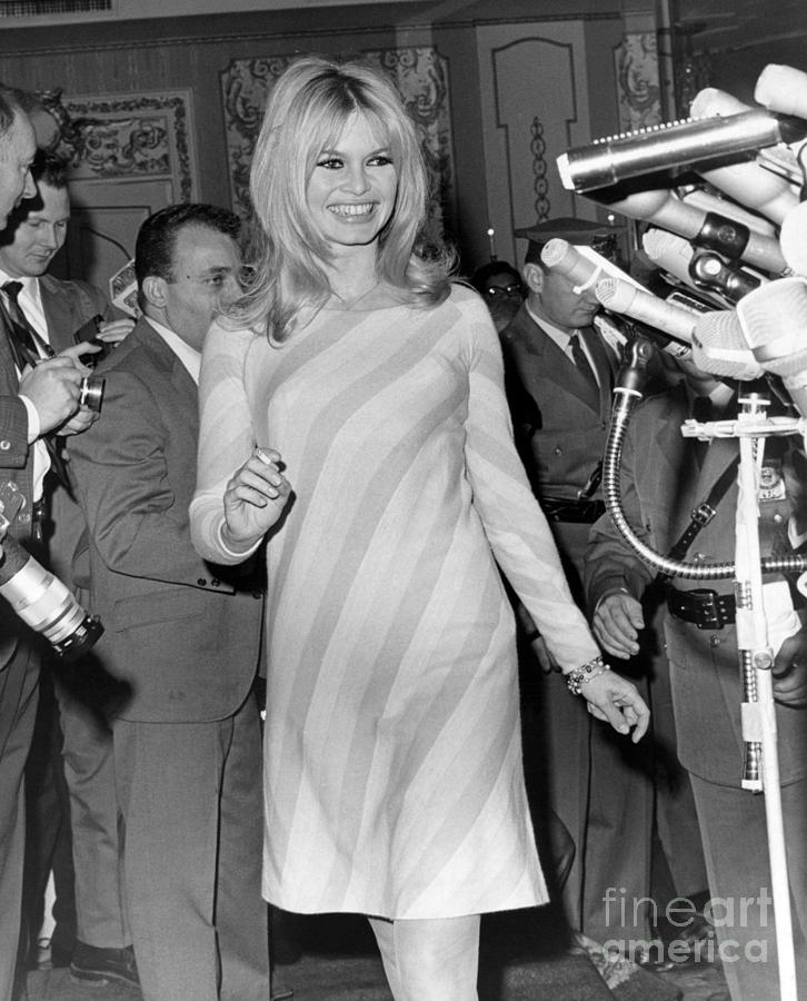 The Lovely Brigitte Bardot Speaks At A News Conference 1965 Photograph By Anthony Calvacca Pixels