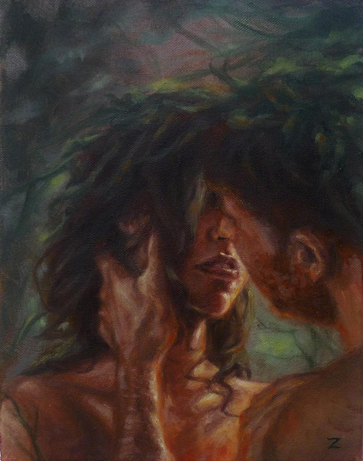 Nature Painting - The Lovers by Zara Kand