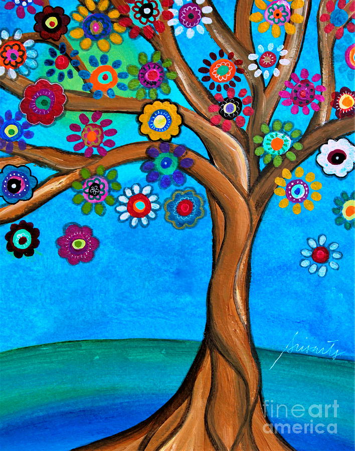 The Loving Tree Of Life Painting by Pristine Cartera Turkus