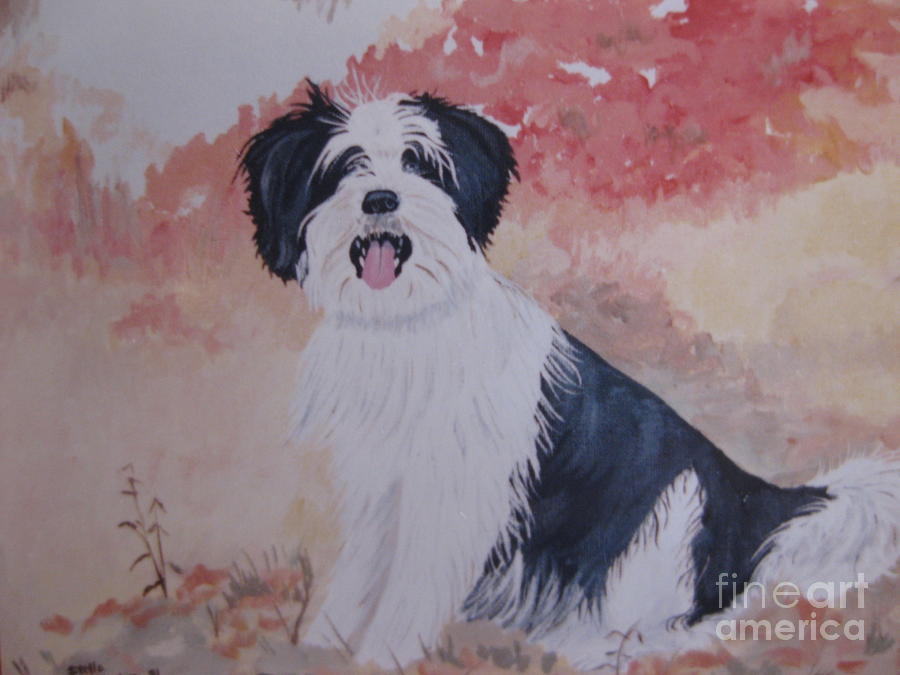 The Loyal Royal dog. Painting by Stella Sherman | Fine Art America