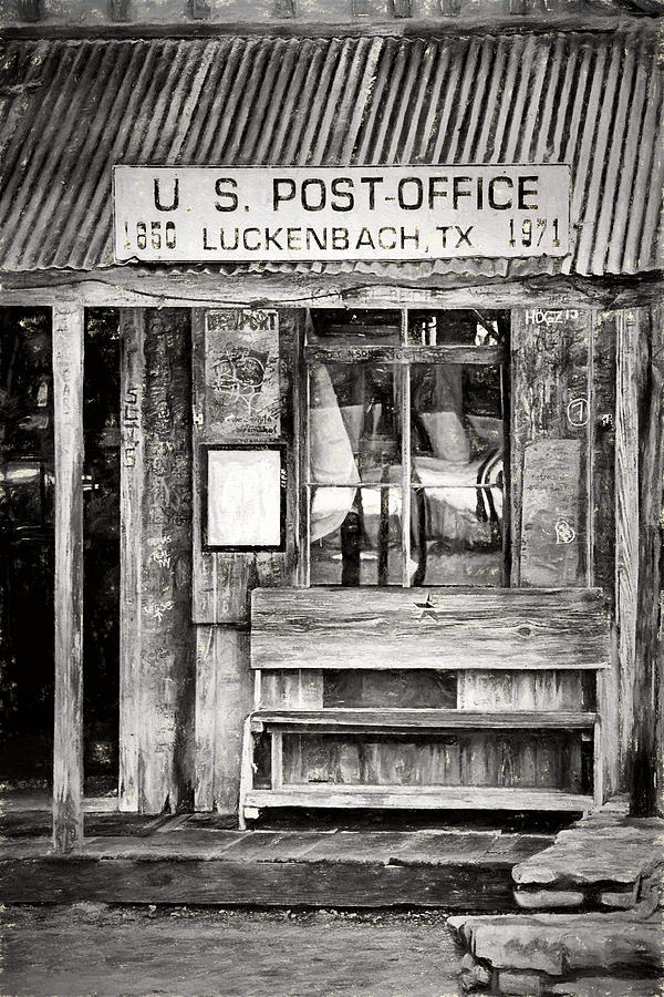The Luckenbach Post Office Digital Art by JC Findley