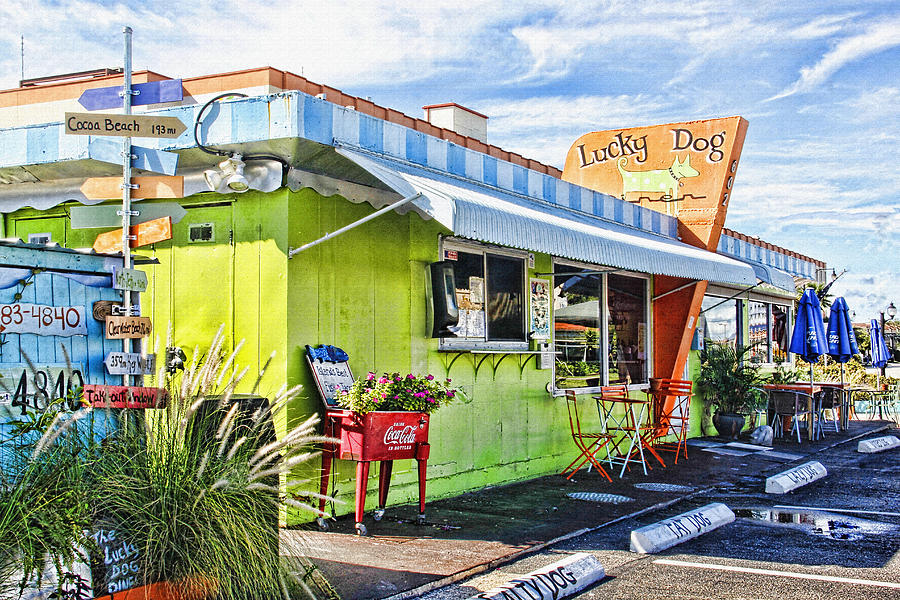 Architecture Photograph - The Lucky Dog Diner by HH Photography of Florida