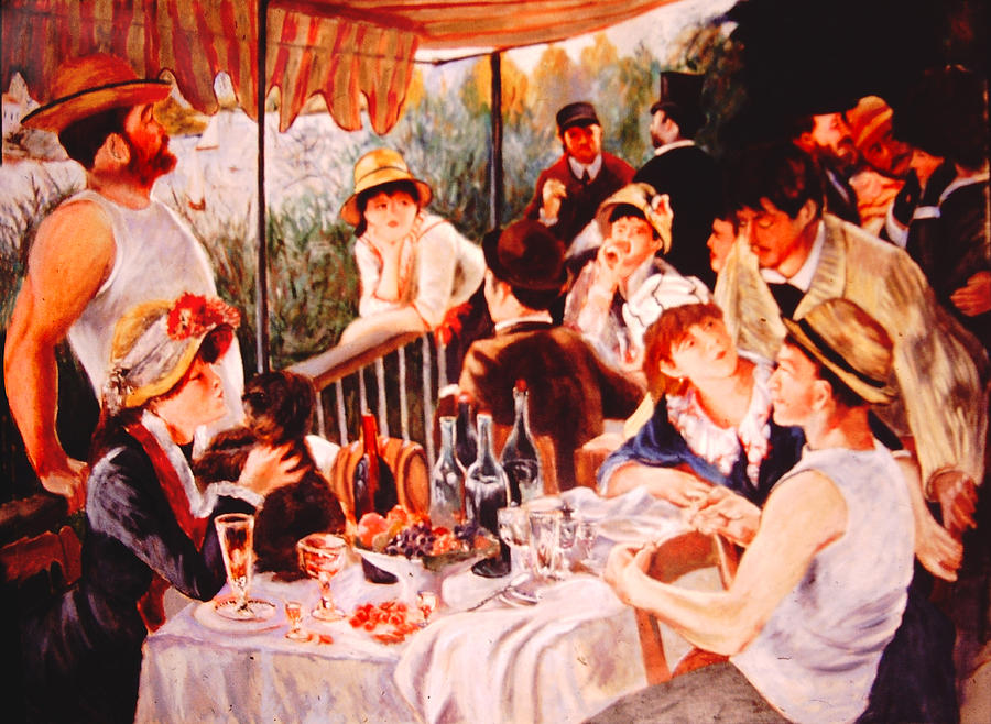 The Luncheon of the Boating Party Painting by David Zimmerman