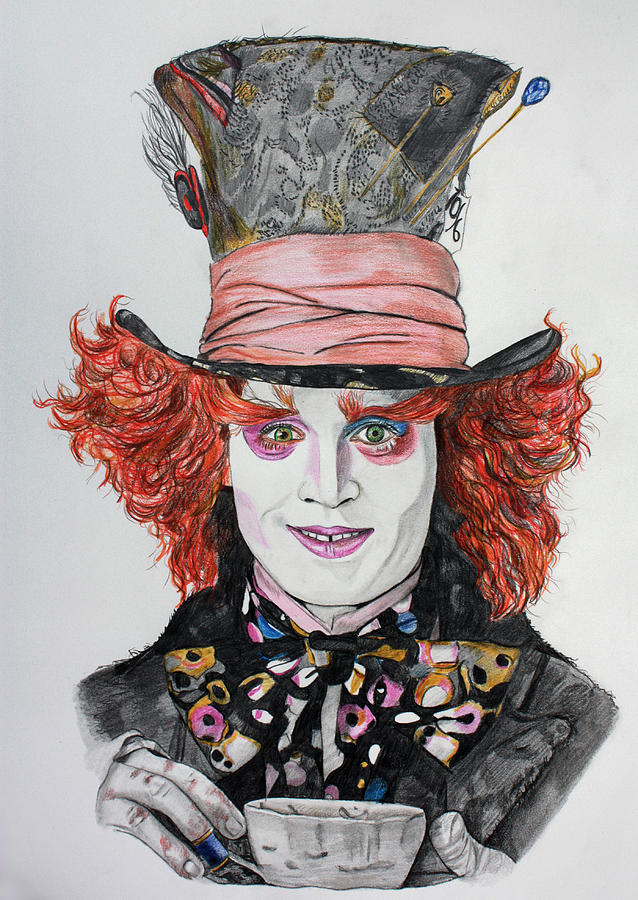 The MAD HATTER Drawing by Wendy Rodgers Pixels