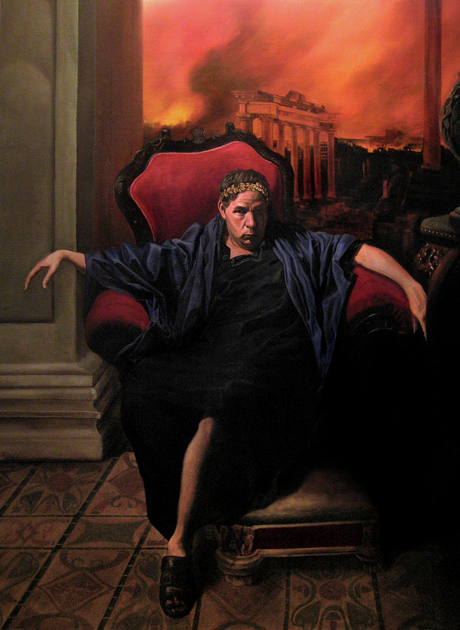 Classical Realism Painting - The Madness of Nero by Eric Armusik Classical Realism Painting - The Madness of Nero by Eric Armusik