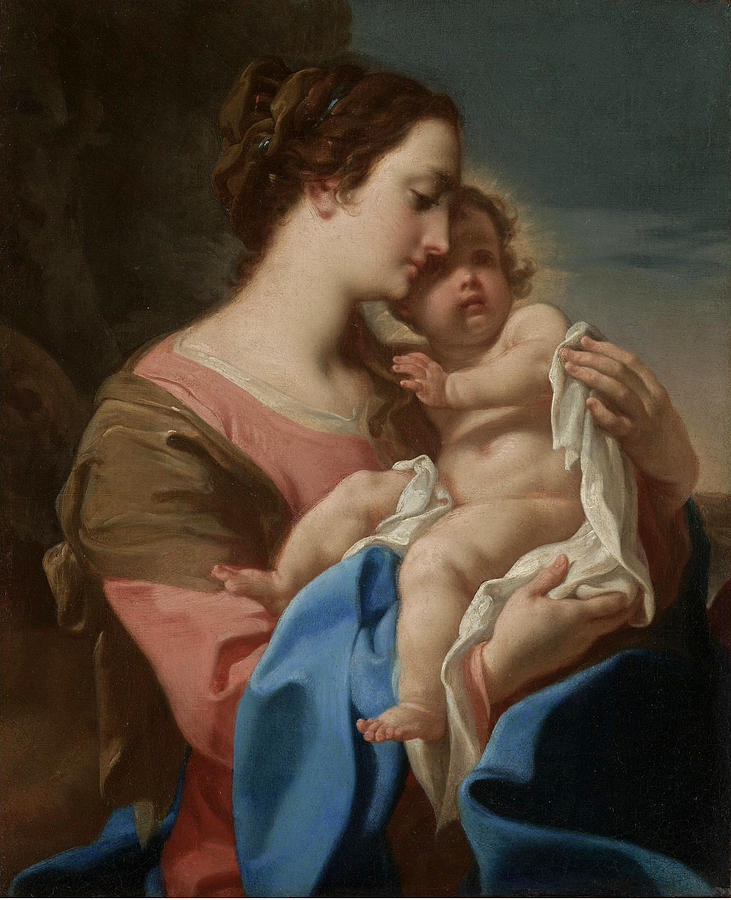 The Madonna and Child Painting by Corrado Giaquinto - Fine Art America