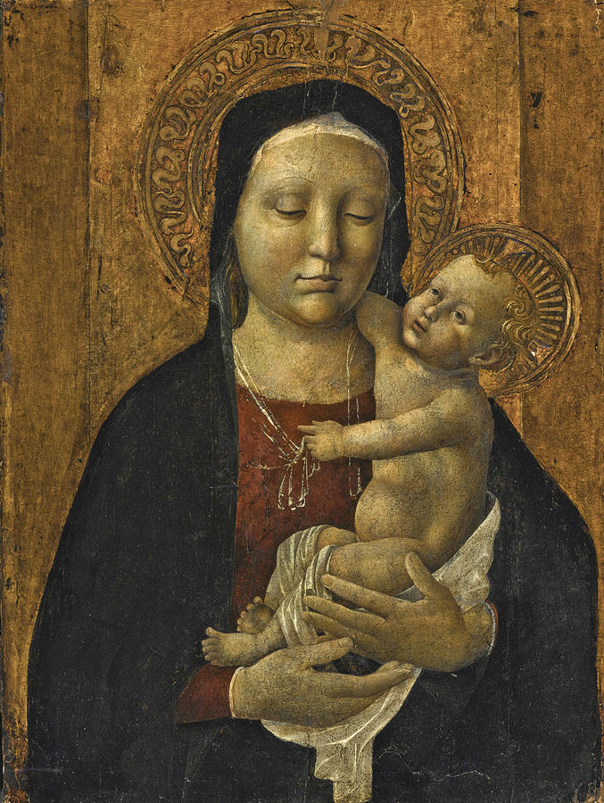 The Madonna and Child Painting by Genoese School - Fine Art America