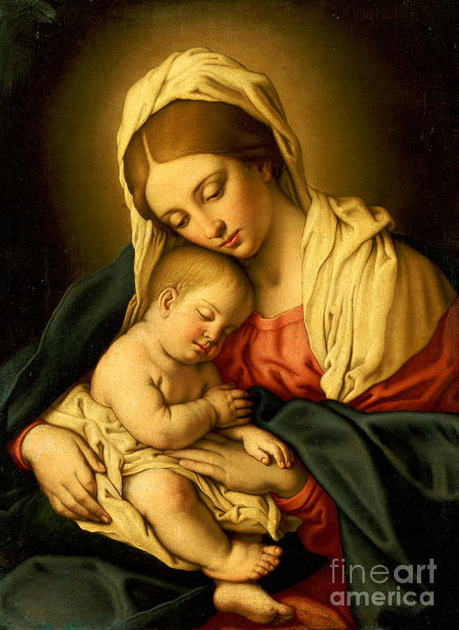 The Madonna And Child Painting by Il Sassoferrato