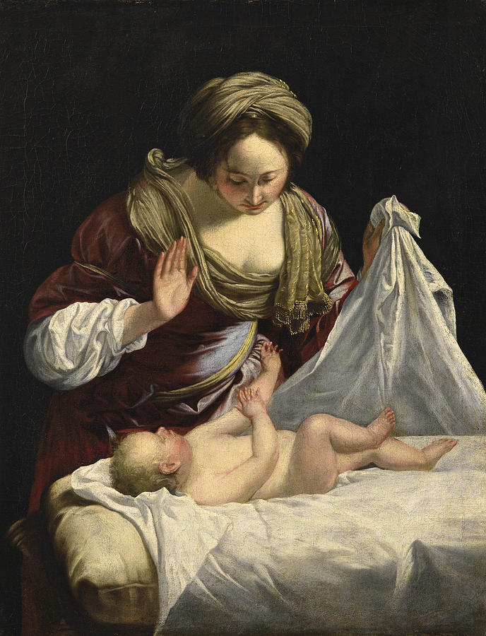 The Madonna and Child Painting by Orazio Gentileschi