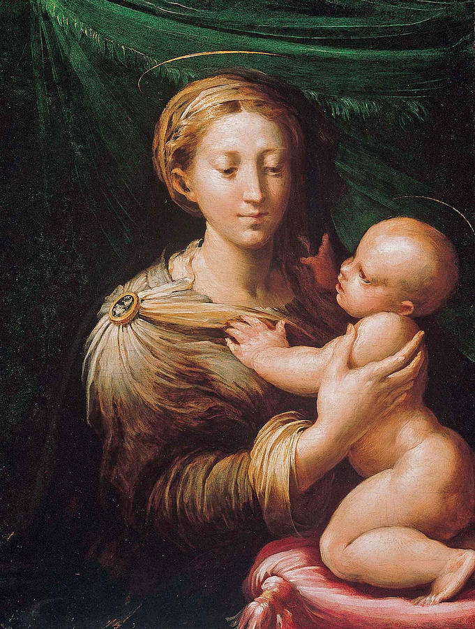 The Madonna and Child Painting by Parmigianino