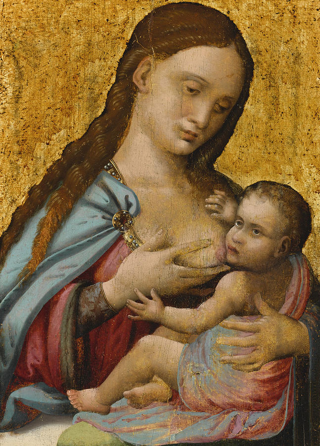 The Madonna and Child Painting by Spanish School