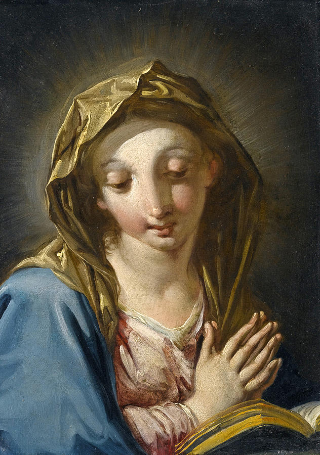 The Madonna annunciate Painting by Giambattista Pittoni