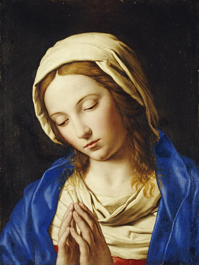 The Madonna At Prayer Painting by Sassoferrato - Fine Art America