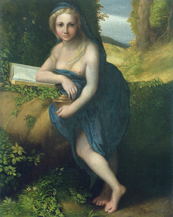 Music Painting - The Magdalene by Correggio