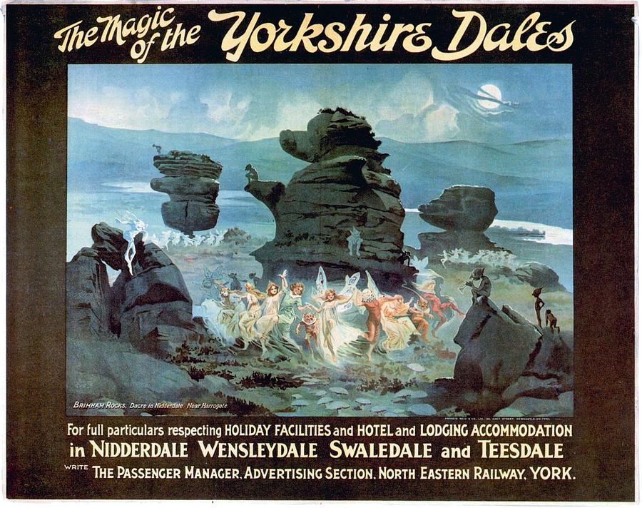 Vintage Photograph - The Magic of the Yorkshire Dales - North Eastern Railway - Retro travel Poster - Vintage Poster by Studio Grafiikka