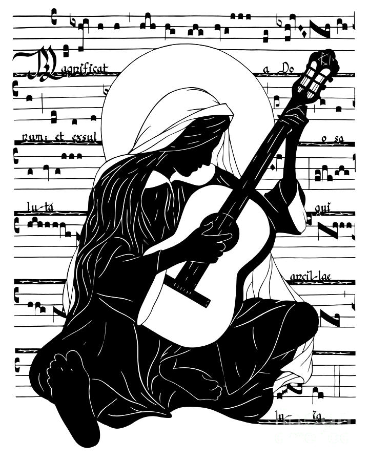 The Magnificat - Guitar - DPTM1G Painting by Dan Paulos