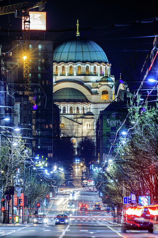Architecture Photograph - The magnificent St. Sava Temple in Belgrade by Dejan Kostic Architecture Photograph - The magnificent St. Sava Temple in Belgrade by Dejan Kostic