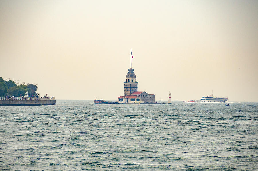 The Maidens Tower in the Bosphorus Photograph by Anthony Doudt