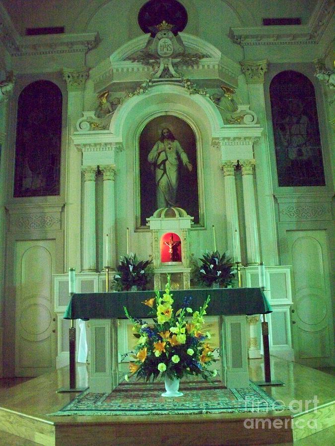 The Main Altar, St. Charles Borromeo, Grand Coteau, Louisiana Photograph by Seaux-N-Seau Soileau
