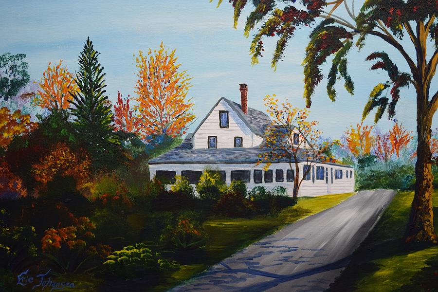 The Maine House Painting by Eric Johansen