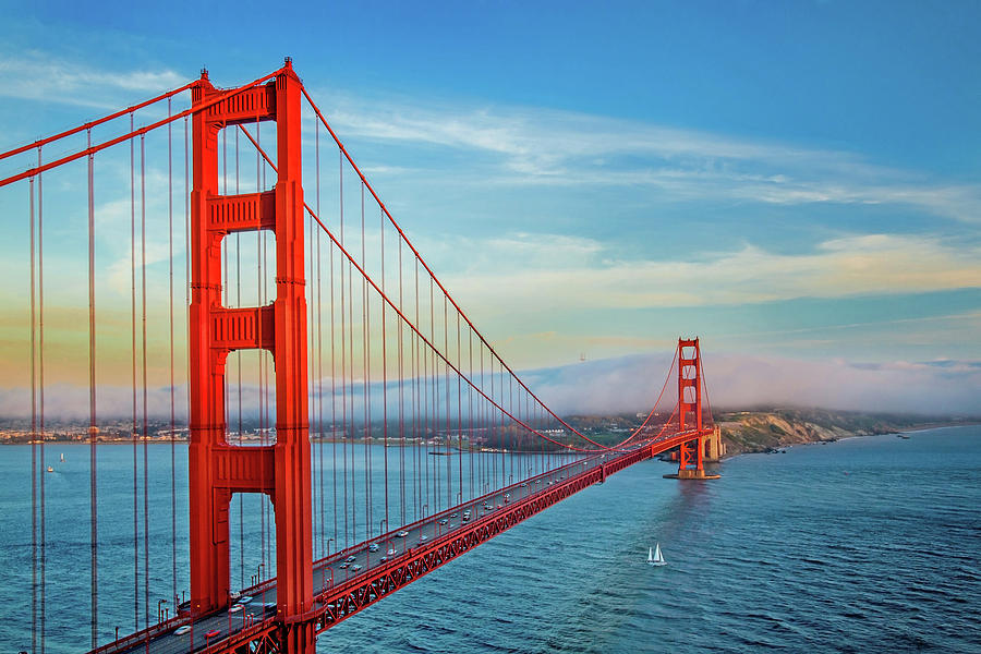 Golden Gate Bridge Photograph - The Majestic by Az Jackson