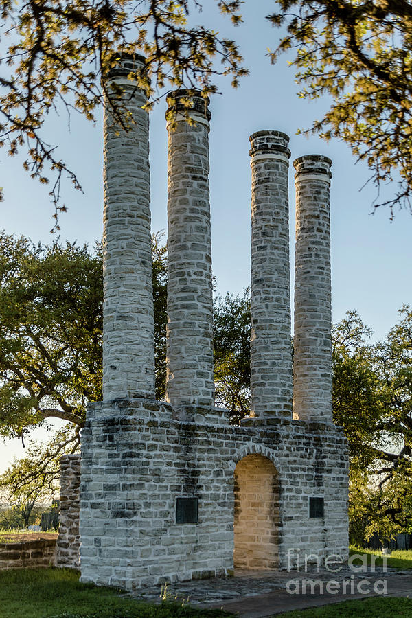 The Majestic Columns of Old Baylor University Photograph by Teresa Wilson