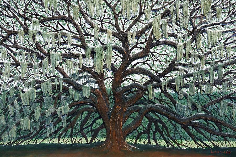 Majestic Oak  Painting by Nathan Ledyard