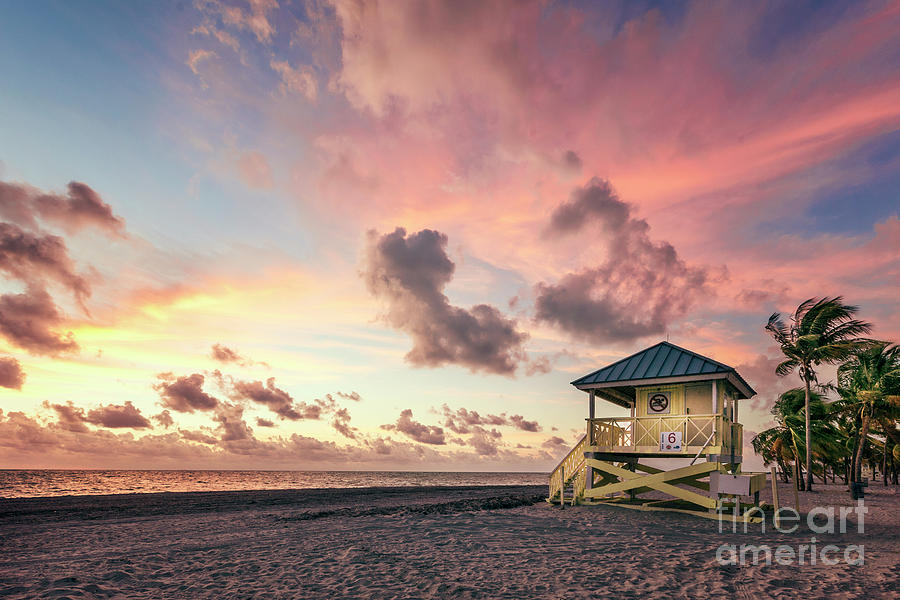 Miami Photograph - The Majesty Of Sunrise by Evelina Kremsdorf